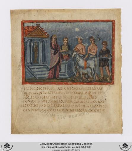 a late antique manuscript of Virgil at the Vatican Library 